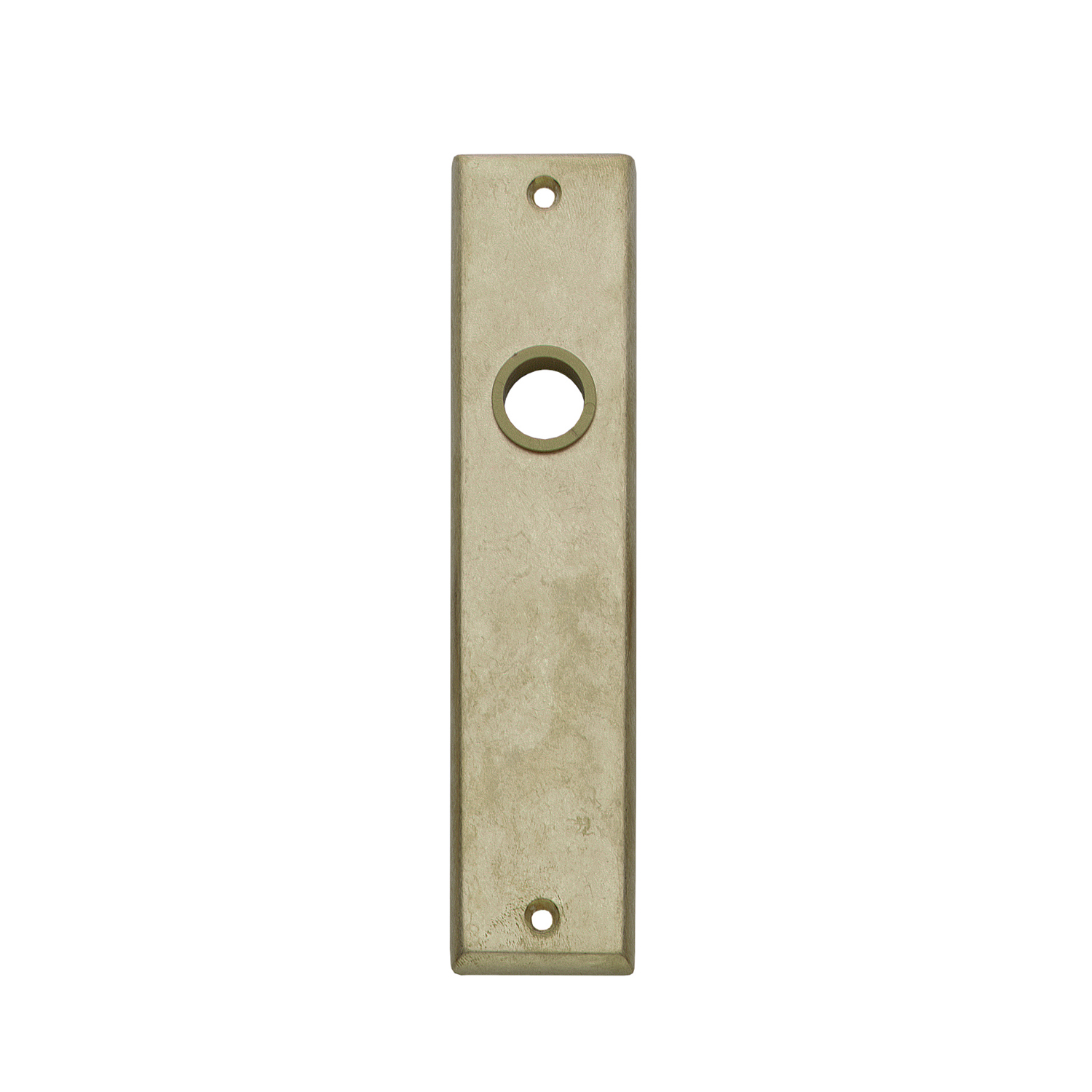 Miniatuur grip Een goede vriend Intersteel - stijlvol deurbeslag - Renovatie kortschild blind messing  getrommeld (0011.256811)